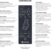 COMFIER Portable Massage Chair Pad with Heat, Shiatsu Neck & Back Massager Featuring Compression, Rolling and Vibration — Full-Body Relief, Gray(m-9)