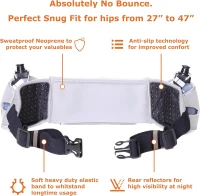 No.1 Hydration Belt by Runtasty - Elite Running Fuel Belt w/2 BPA-Free 10 oz Bottles, Tilt-Up Touchscreen Pocket, Fits All iPhones, Includes Runners Ebook & No-Bounce Fit(m-2)
