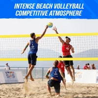 Patiassy Heavy-Duty Portable Volleyball Net — Adjustable Aluminum Poles, Winch Tension System, PU Ball & 1680D Carry Bag(m-5)