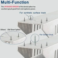 Multi-Function 25in Adjustable Starting Blocks – Aluminum Sprinter Pedals with 6 Angle Positions(m-5)