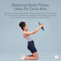 Balanced Body Ultra-Fit 12"" Pilates Circle – Compact Fitness Ring with Padded Handles for Legs and Core(m-2)