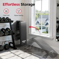 FLYBIRD FB800 Adjustable Weight Bench - ASTM-Certified 800 lb Foldable FID Bench with 30"" Extended Backrest(m-7)