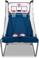 Pop-A-Shot Home Dual Shot Arcade Basketball Game — Sensor Scoring, 16 Modes, 7 Balls, Foldable(m-1)