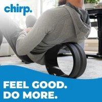 Chirp Ultimate Back + Neck Bundle — 4-Pack Massage Wheels (12-inch Gentle, 10-inch Firm, 6-inch Deep Tissue, 4-inch Focus), Upper Back Posture Corrector, Carrying Case, High-Density Foam Rollers, Supports up to 500 lbs, Black(m-5)