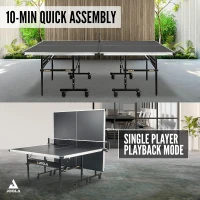 JOOLA Inside 15mm Professional MDF Indoor Ping Pong Table – Tournament Quality, Foldable with Quick-Clamp Net, Single-Player Playback, 10-Minute Setup(m-4)