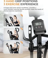 pooboo E399 Elliptical Trainer — 16 Resistance Levels, Ultra-Quiet Magnetic Rear Drive, LCD Console, 15.5 in Stride, 350 lb Max Weight(m-2)