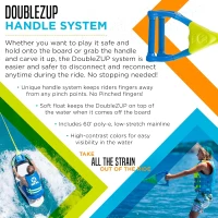 ZUP You Got This 260 All-in-One Waterboard & Handle Combo with EVA Deck Pad, Multi-Purpose Kneeboard/Wakeboard/Wakeskate/Wakesurf (51.7"" x 23.8"" x 4.6"")(m-4)