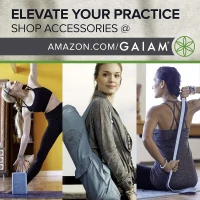 Gaiam Premium 6mm Printed Extra-Thick Non-Slip Yoga & Fitness Mat – 68"" x 24"" x 6mm(m-5)