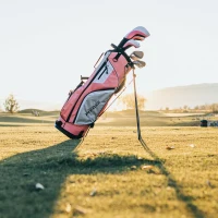 Precise M5 Women's Golf Club Set — Full Right-Handed Kit with 460cc Titanium Driver, Stainless Steel Irons, Hybrid, Putter & Stand Bag (Pink)(m-7)