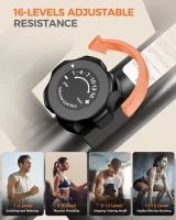 pooboo E399 Elliptical Trainer – 16-Level Resistance Home Elliptical with Hyper-Quiet Magnetic Rear Drive, 15.5"" Stride & 350 lb Capacity(m-5)