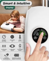 Lunix LX3 Shiatsu Hand Massager with Heat & Compression — 6-Level Pressure Therapy for Arthritis, Carpal Tunnel and Numbness(m-7)