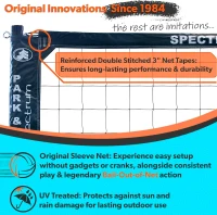 Park & Sun Sports Spectrum Classic — Pro Outdoor Volleyball Net (Adjustable)(m-3)