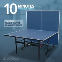 JOOLA Inside 13mm Professional MDF Indoor Ping Pong Table – Competition-Grade, Foldable with Quick-Clamp Net, 10-Minute Assembly(m-2)