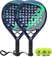 Carbon Fiber Surface Padel Racket with EVA Memory Flex Foam Core – Lightweight Paddle(m-1)