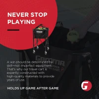 GAMMA Sports EZ Travel Cart - Portable Tennis & Pickleball Hopper with Premium Carrying Case (150/250 Capacity)(m-9)