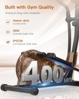 Niceday Magnetic Elliptical Trainer - 15.5in Stride Home Elliptical with 16 Resistance Levels, 400 lb Capacity, Kinomap Compatible(m-4)