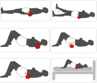 Back Trigger Point Massager - Silicone Glute & Back Myofascial Release Tool for Piriformis Syndrome, Knot Release & Back Strain Relief(m-5)