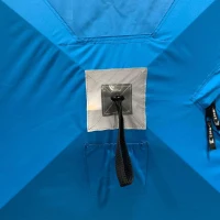 CLAM 14476 C-560 7.5 ft Lightweight Pop-Up Hub Shelter - Portable 3-4 Person Ice Fishing Tent with Anchors and Carrying Bag(m-9)