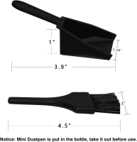 Complete Shuffleboard Accessories Bundle - 8 Pucks, 2 Cans Wax (14 oz), Mini Brush & Dustpan(m-5)