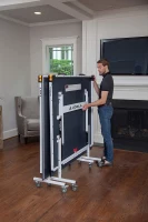 JOOLA Rally TL Professional MDF Indoor Table Tennis Table - 9x5ft Tournament Quality, Quick Clamp Net, 10–15 Minute Assembly, Playback Mode(m-11)