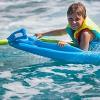 ZUP Coast All-in-One Kids Training Board — Wakeboard, Kneeboard & Water Skis with Tow Rope and StartZUP Handle(m-8)