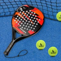 Carbon Fiber Surface Padel Racket — EVA Memory Foam Core, Lightweight Design(m-8)