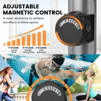 Dripex Elliptical Trainer - Ultra-Quiet Magnetic Home Elliptical with 6KG Flywheel, 8 Resistance Levels, LCD Display & Pulse Sensor(m-3)