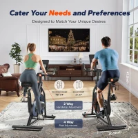 Merach Magnetic Stationary Bike S36 – Quiet Home Spinning Bike with Cushioned Seat, 330 lb Capacity, Exclusive App, Tablet Mount & Guided Workouts(m-6)