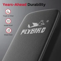 FLYBIRD FB800 Adjustable Weight Bench - ASTM-Certified 800 lb Foldable FID Bench with 30"" Extended Backrest(m-6)
