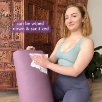 Hugger Mugger Standard Yoga Bolster - Firm Support with Eco-Vinyl Cover, Handcrafted(m-5)