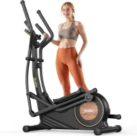 Niceday Magnetic Elliptical Trainer – Home Elliptical with 18"" Stride, 16 Resistance Levels, 400 lb Capacity, Bluetooth & Kinomap Support(m-1)