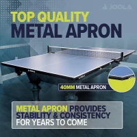 JOOLA Regulation Ping Pong Conversion Top with Net Set for Pool & Billiard Tables — Foam Pads & Steel Apron Option(m-3)