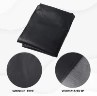 GSE Games & Sports Expert 16 ft Black Heavy-Duty Leatherette Shuffleboard Table Cover - Heavy-Duty Shuffleboard Accessory(m-3)