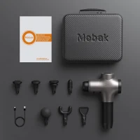 Mebak 3 Deep Tissue Massage Gun – Professional Percussion Massager for Athletes, Quiet Portable Design, Multi-Head Relief(m-9)