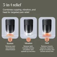 Therabody TheraCup – Smart Portable Cupping Device with ThermaVibration for Localized Muscle Tension Relief and Improved Circulation(m-2)