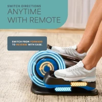 Lifepro AutoGlide Under-Desk Elliptical with Optional Red Light — Seated Pedal Exerciser for Seniors & Adults, Quiet Portable Leg Trainer for Home or Office(m-9)