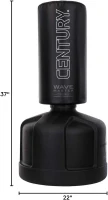 Century Original WAVEMASTER Freestanding Heavy Punching Bag - Adjustable Training Bag 47""–68"", Portable & Durable, Black(m-2)