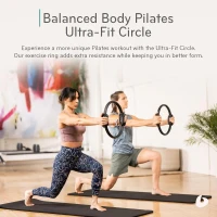 Balanced Body Ultra-Fit Pilates Circle – 15"" Exercise Ring for Thighs, Legs & Full-Body Pilates at Home or Studio(m-2)