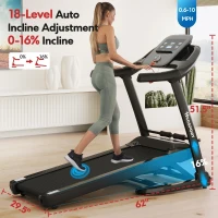 3-in-1 Under-Desk Treadmill with Auto Incline – Removable Workstation, 3.5HP Foldable Compact Walking Pad with Wristband Remote(m-2)