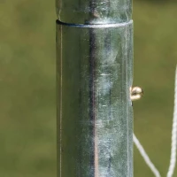 Franklin Sports Competition Folding Steel Soccer Goal with Net & Ground Stakes — 12' x 6' Regulation Backyard Goal (Adult & Youth, Multiple Sizes/Colors)(m-6)