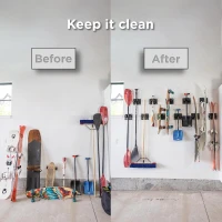 Gravity Grabber 3x Wall Storage Rack - Fits Any Ski or Snowboard, Damage-Free Gravity-Lock Design, Black(m-3)