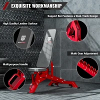 MAJOR FITNESS Adjustable Weight Bench – 1300 lb Capacity, 36 Positions, Heavy-Duty Strength Bench for Home & Garage(m-5)