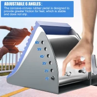 Multi-Function 25in Adjustable Starting Blocks – Aluminum Sprinter Pedals with 6 Angle Positions(m-6)