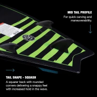 Hyperlite Broadcast Wakesurfer — Shaun Murray Endorsed, Versatile Performance for Beginners to Intermediate Riders(m-7)
