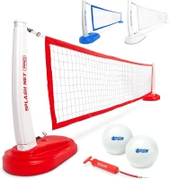 GoSports Splash Net PRO Pool Volleyball Set — Red, White or Blue, Includes 2 Water Volleyballs & Pump(m-1)