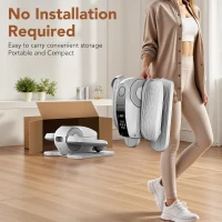 Under-Desk Mini Elliptical Exercise Machine (As Seen on TV), Electric Seated Pedal Trainer for Adults & Seniors with 12 Modes(m-6)