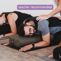 Hugger Mugger Standard Yoga Bolster — Firm Support, Handmade, Long-Lasting(m-8)