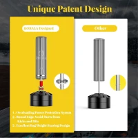 Freestanding Punching Bag with 12 oz Pro Gloves — 70"" Standing Heavy Bag, 203 lb Sand-Fill Base, Shock Absorbing System(m-6)