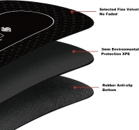 YUZPKRSI 70 x 35 Inch Poker Mat — 8-Player Texas Hold'em Rubber Table Topper, Folding Portable Layout with Carrying Bag for Poker, Blackjack, Casino(m-2)