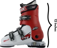 Roces IDEA UP Growable Kids Ski Boots — Adjustable Youth/Toddler Downhill Boots (Size 22.5–25.5) with Triple Buckles & Power Strap(m-6)
